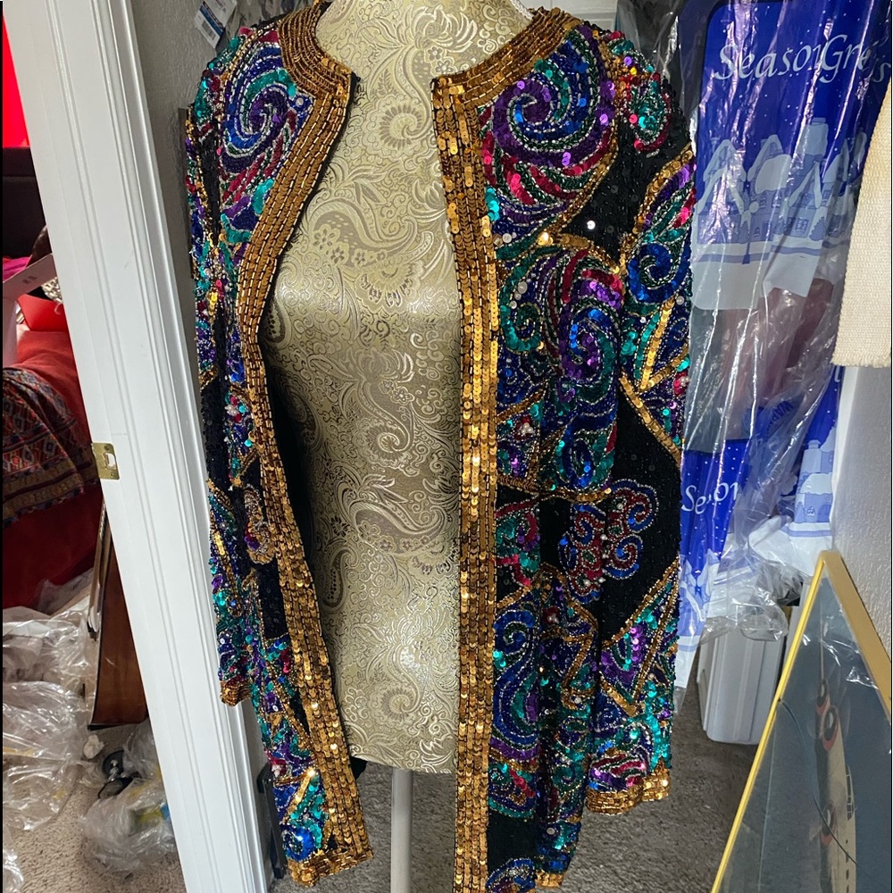 Vintage Black Tie Oleg Cassini